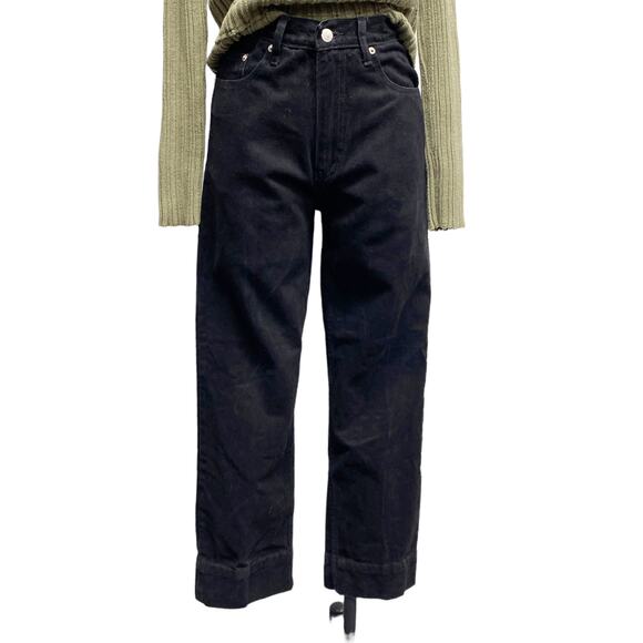 Vintage Calvin Klein Womens Size 31 Black Denim High Waist Straigh Leg Jeans - Picture 1 of 8